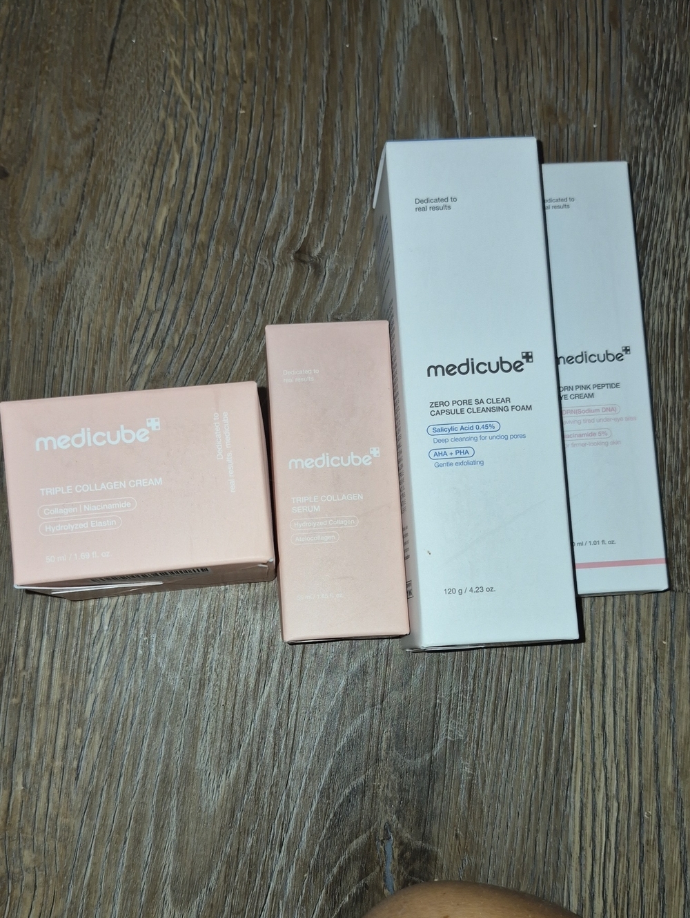 Medicube Triple Collagen Cream & Cleansing Foam Set - Pink/White